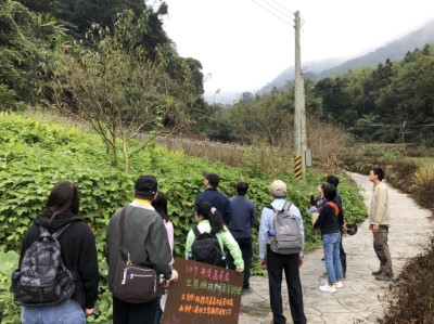 竹篙水溪步道植物觀察與講解