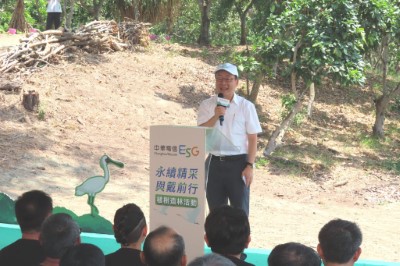 林業保育署張岱副署長希望藉由中華電信的模範案例，吸引更多企業加入ESG專案行列，一起營造永續生態家園