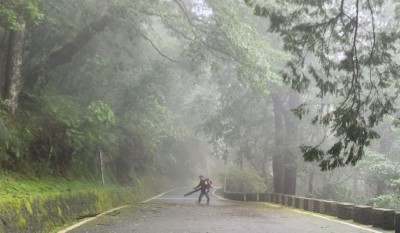 阿里山國家森林遊樂區辦理颱風災後全面清理整備作業
