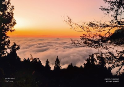 參與星空電影院之餘，也可以一訪阿里山晚霞