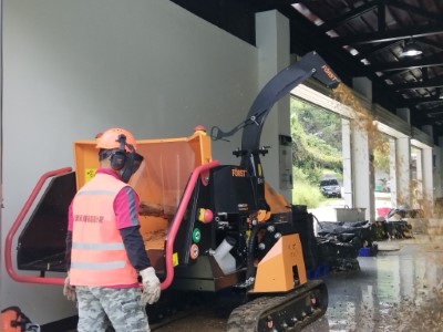 奮起湖林業循環利用場域利用阿里山地區森林疏伐後的剩餘資材作為原料，轉換成可再利用的產品與資源