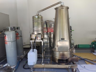 奮起湖林業循環利用場域精油蒸餾設備
